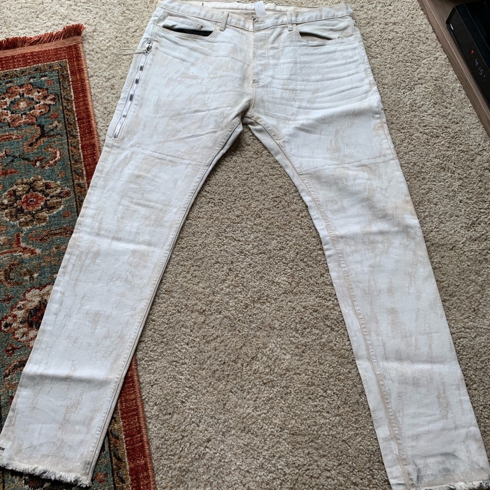 Brand New MR. Completely Cream waxed Jeans